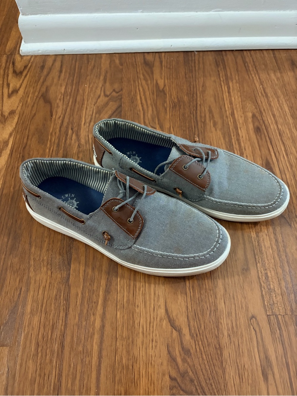 Men's Grey Boat Shoes